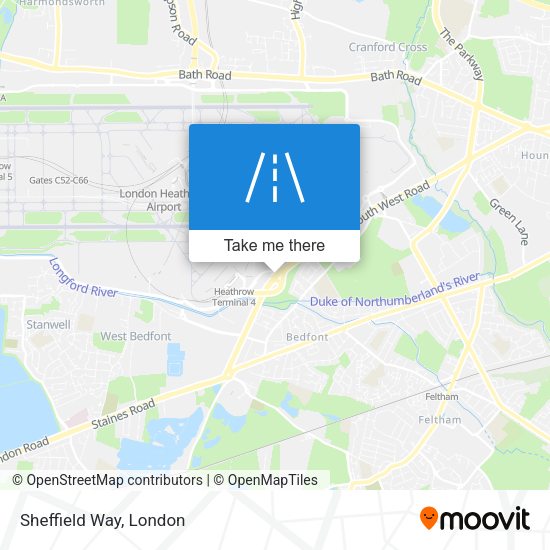 Sheffield Way map