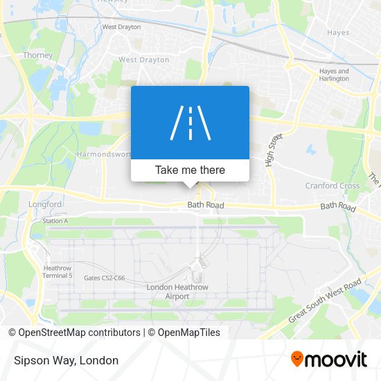 Sipson Way map
