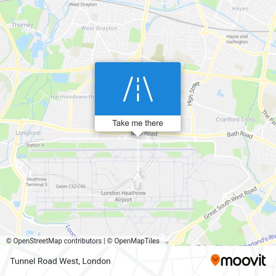Tunnel Road West map