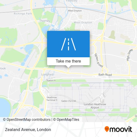 Zealand Avenue map