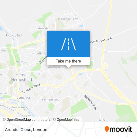 Arundel Close map