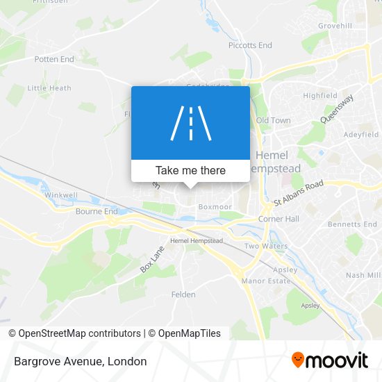 Bargrove Avenue map