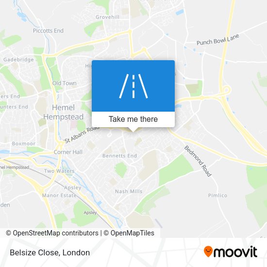 Belsize Close map