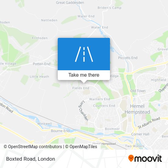 Boxted Road map
