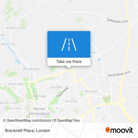 Bracknell Place map