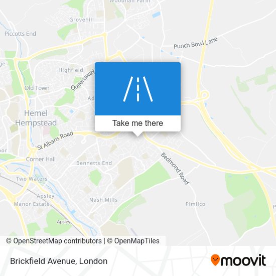 Brickfield Avenue map