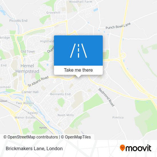Brickmakers Lane map