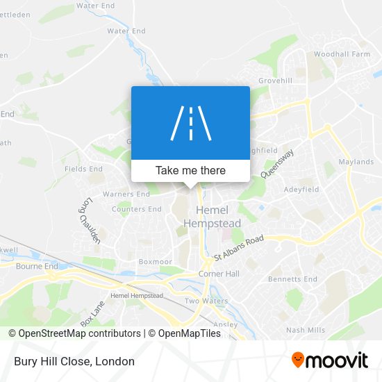 Bury Hill Close map