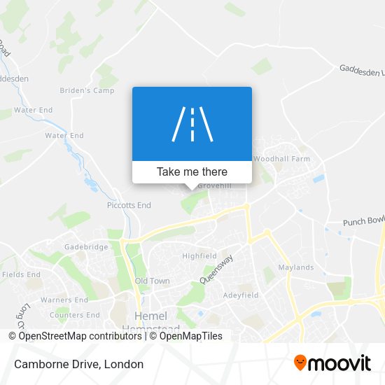 Camborne Drive map