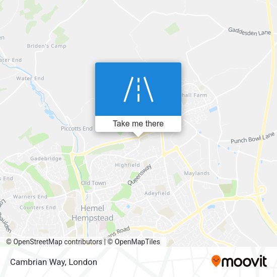 Cambrian Way map