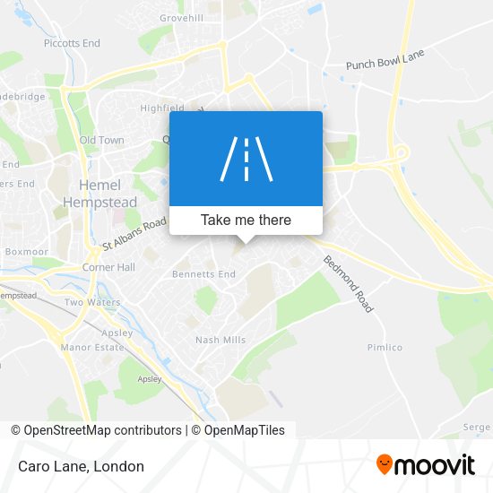 Caro Lane map