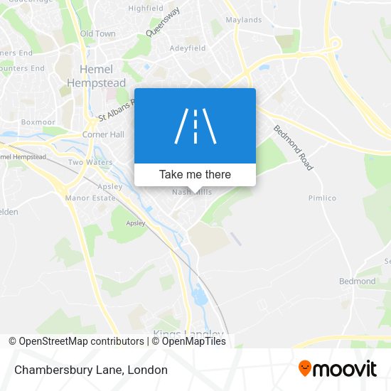 Chambersbury Lane map
