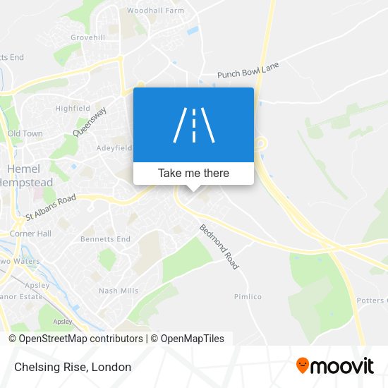 Chelsing Rise map