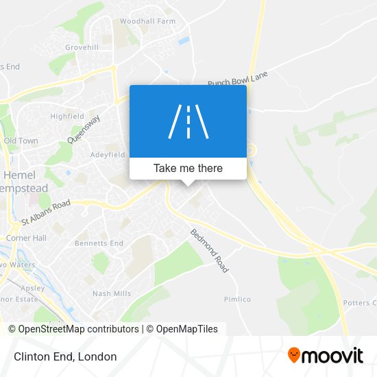 Clinton End map