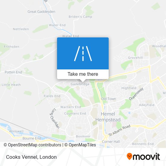 Cooks Vennel map