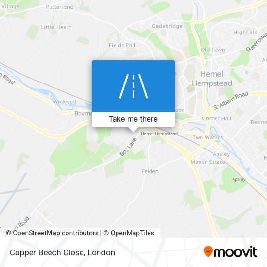 Copper Beech Close map