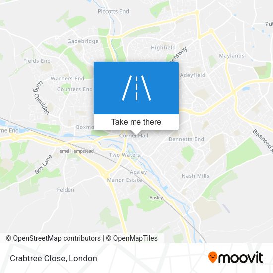 Crabtree Close map