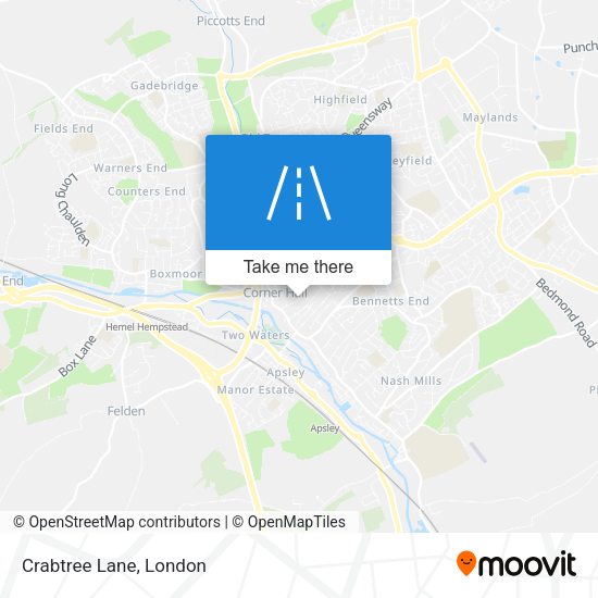 Crabtree Lane map