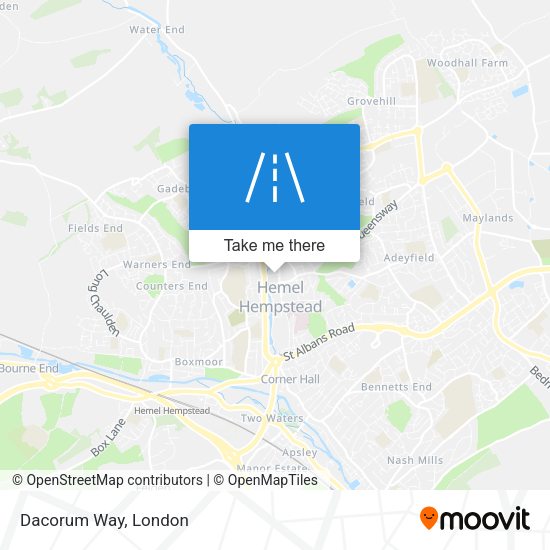 Dacorum Way map