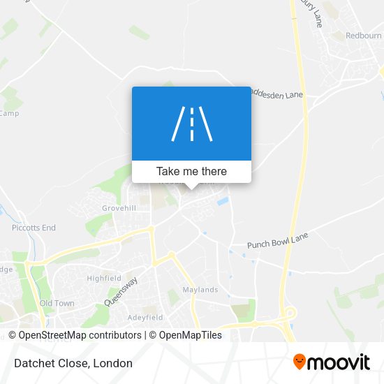 Datchet Close map