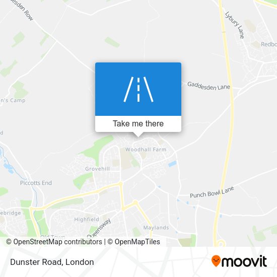 Dunster Road map