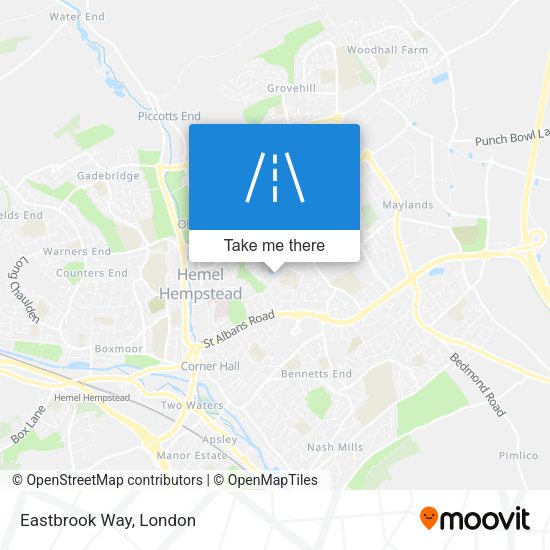 Eastbrook Way map