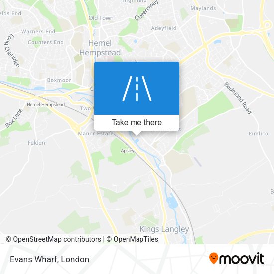 Evans Wharf map