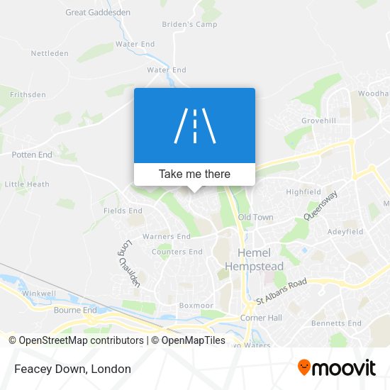 Feacey Down map
