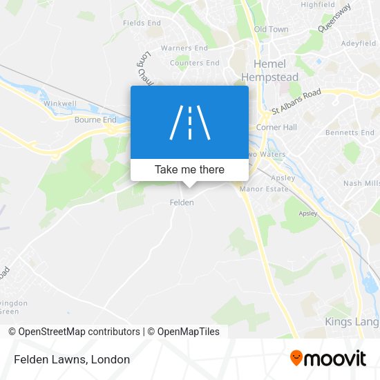 Felden Lawns map