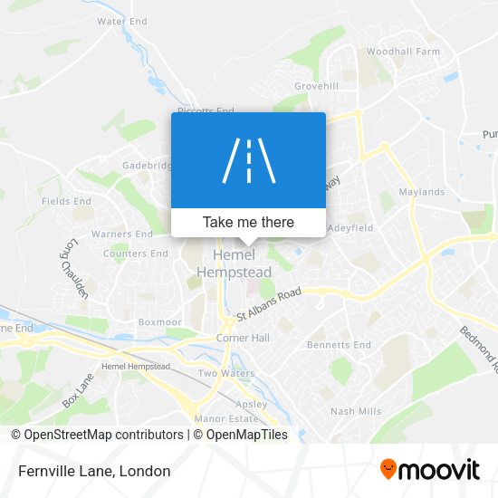 Fernville Lane map