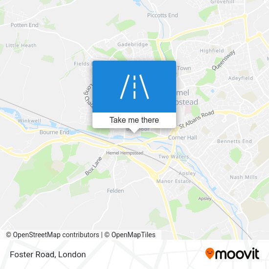 Foster Road map