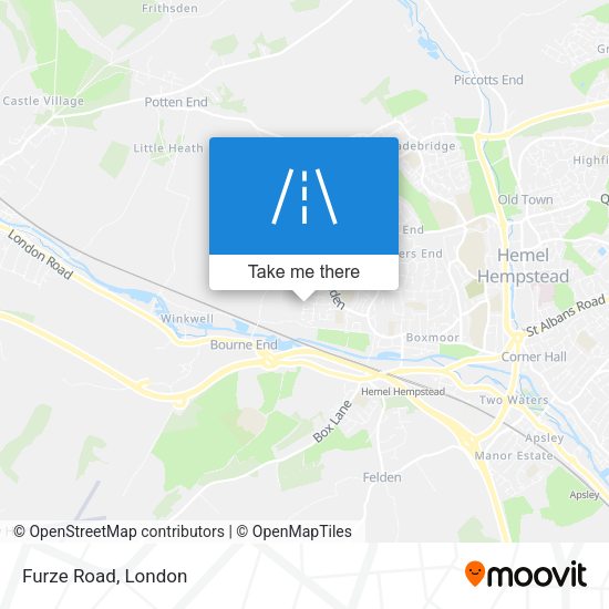 Furze Road map