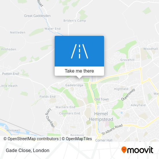 Gade Close map