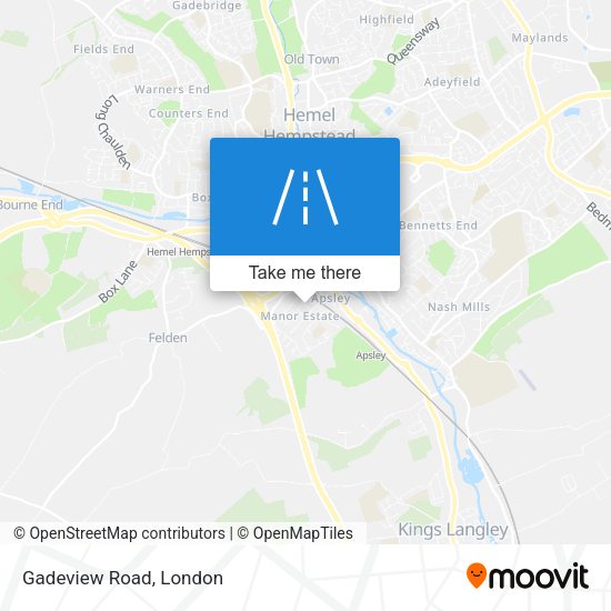 Gadeview Road map
