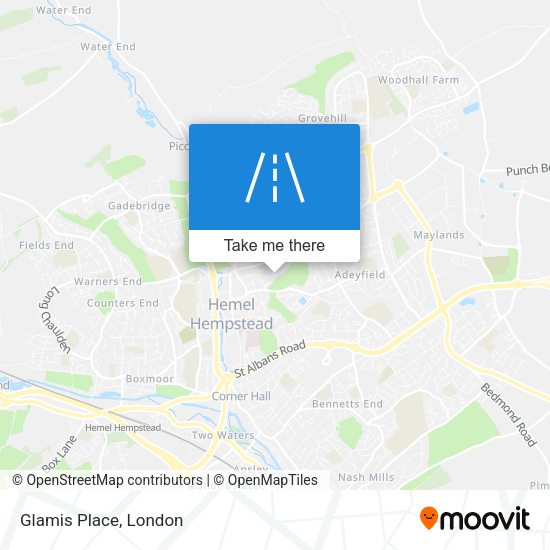 Glamis Place map