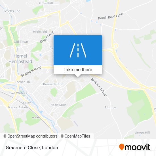 Grasmere Close map