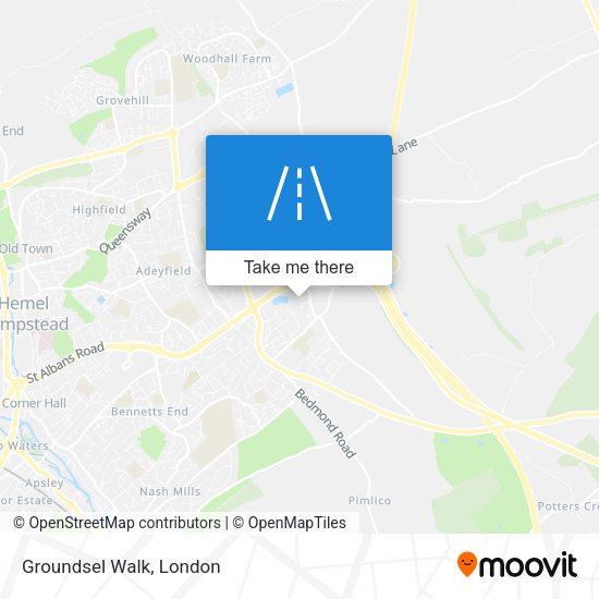 Groundsel Walk map