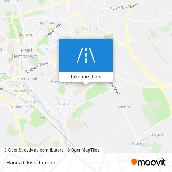 Handa Close map