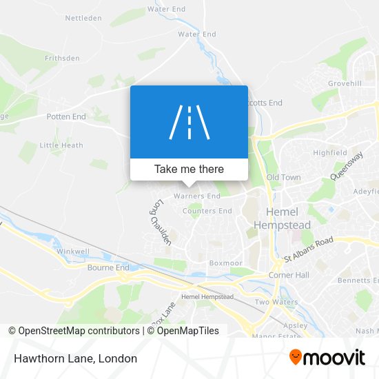 Hawthorn Lane map