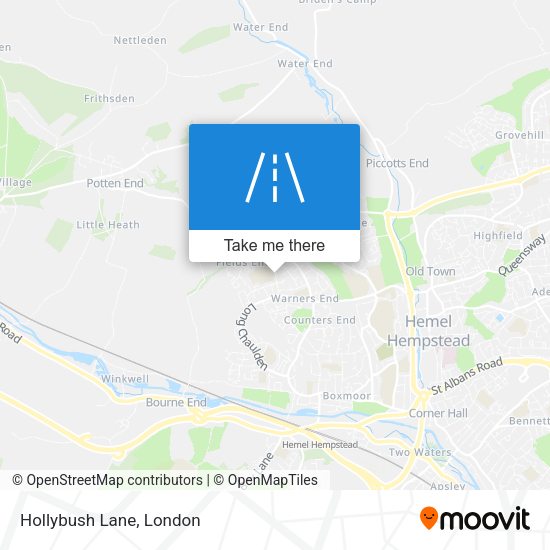 Hollybush Lane map