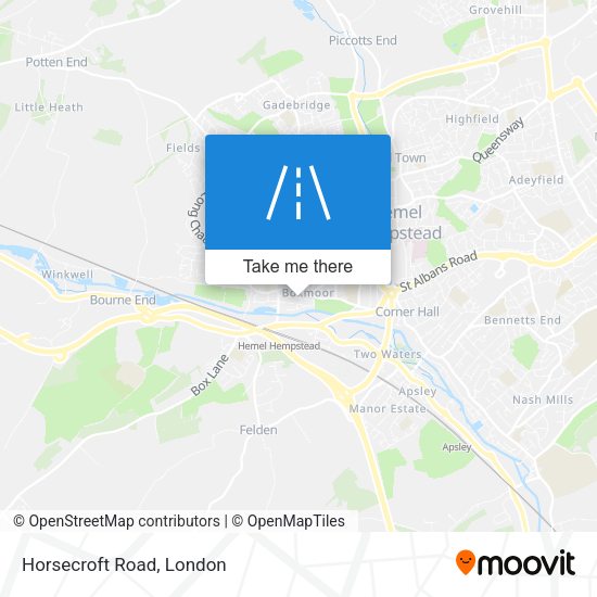 Horsecroft Road map