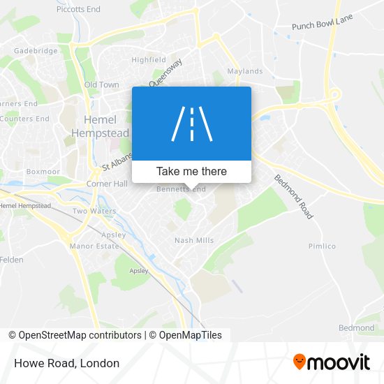 Howe Road map