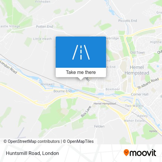 Huntsmill Road map