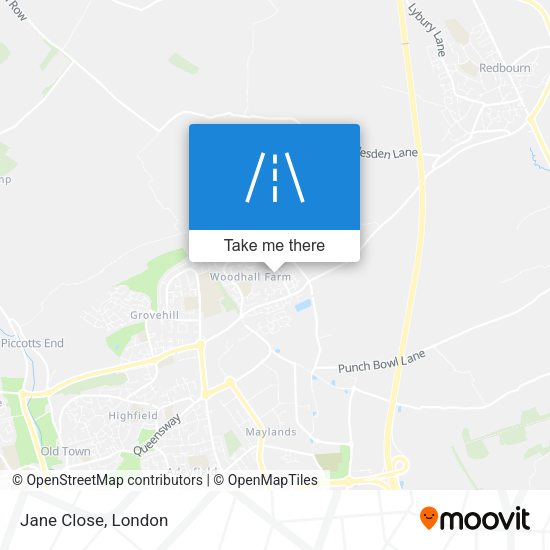 Jane Close map