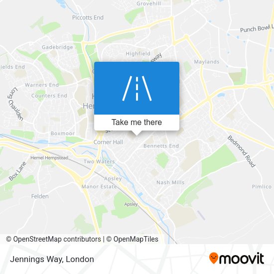 Jennings Way map