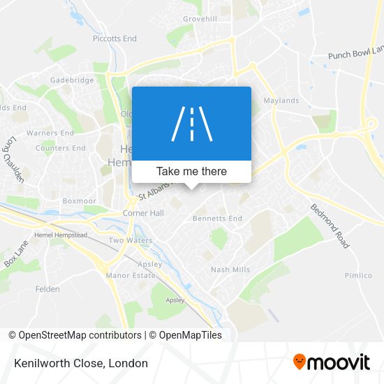 Kenilworth Close map