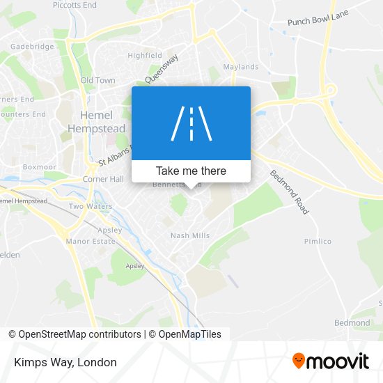 Kimps Way map
