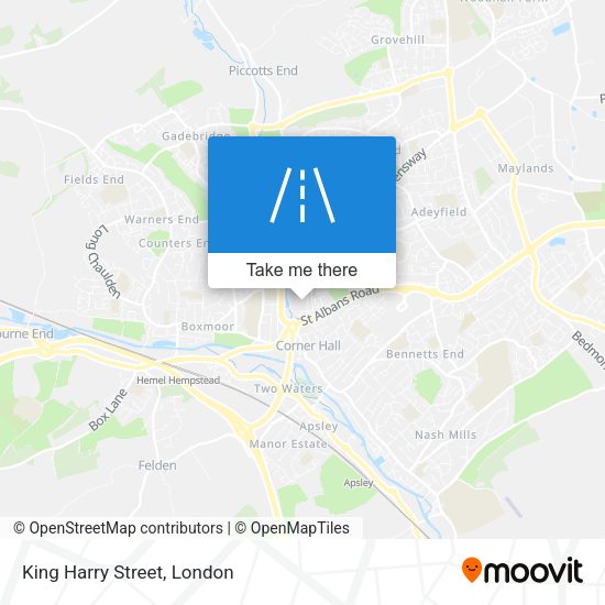 King Harry Street map