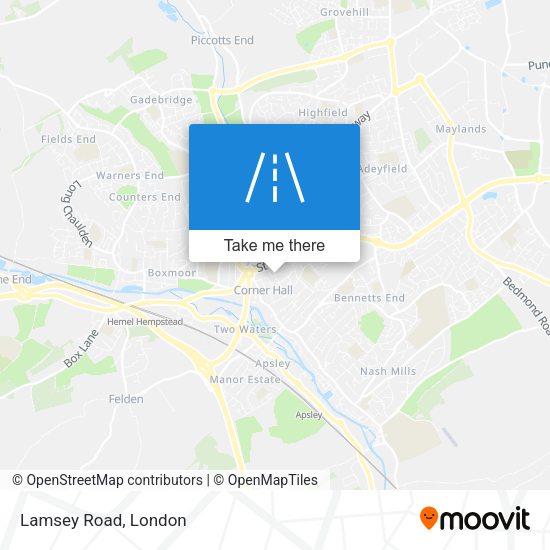Lamsey Road map