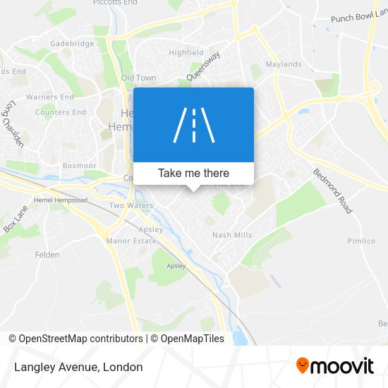 Langley Avenue map